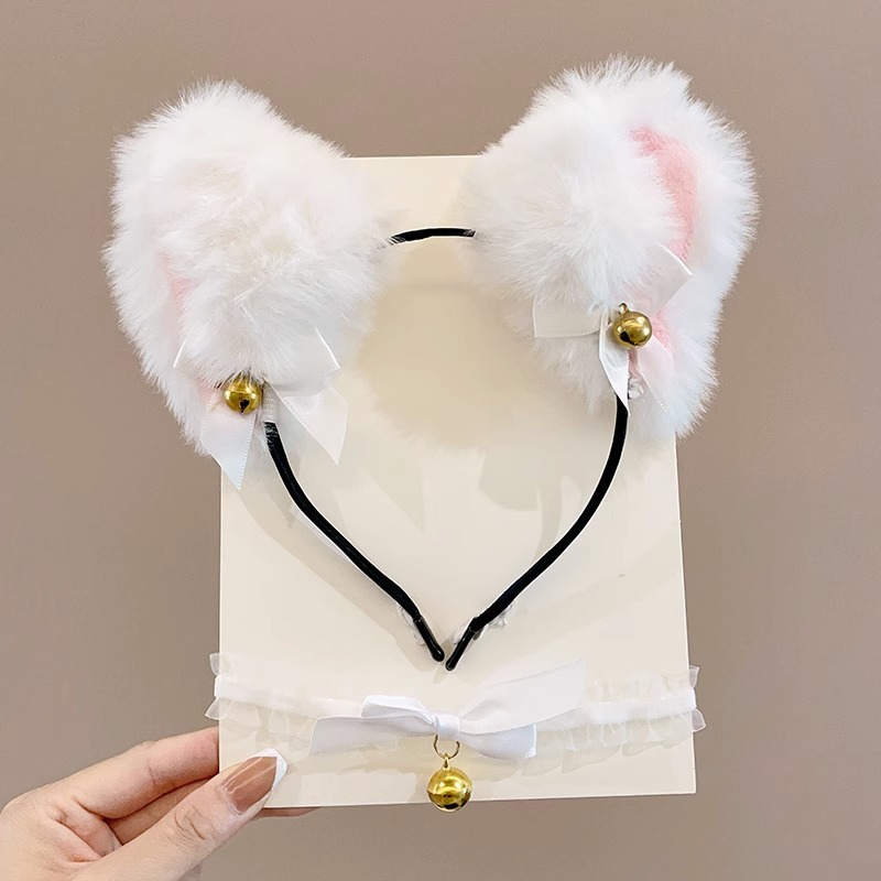 Arco de orejas de gato aro de cabello sexy gato aro de cabello adornamiento de cabello de Halloween accesorios de transmisión en vivo decoración divertida