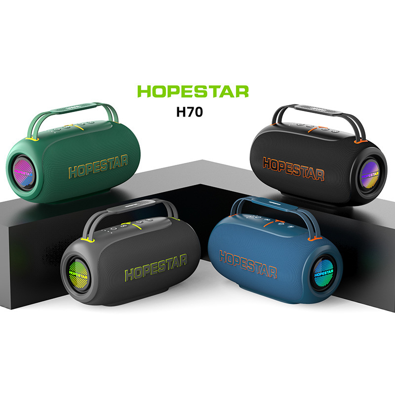 HOPESTAR H70 ポータブルワイヤレス Bluetooth スピーカーハイパワー屋外防水ポータブルオーディオカードサブウーファー|undefined
