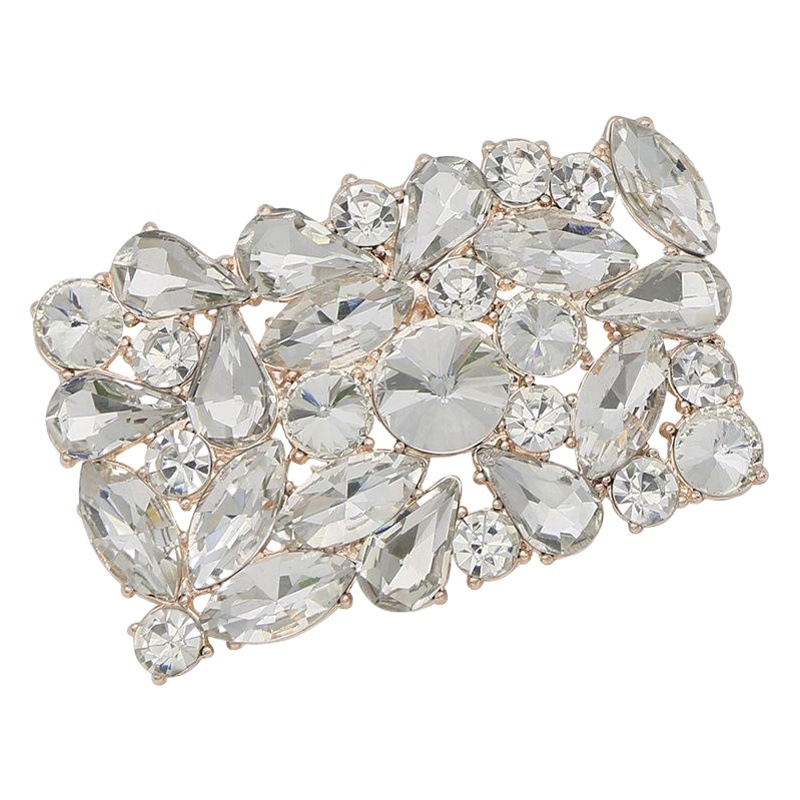 Cruz-Frontera de zapatos de cristal hebilla de zapatos extraíbles flor tacones altos decoraciones DIY zapatos solos Sandalias Zapatos accesorios de metal clip de zapato