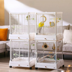 鳥かご 304 ステンレス鋼 B5001 鳥かご家庭用大型ガラスピンク高級ヴィラ黒フクロウ牡丹 AliExpress