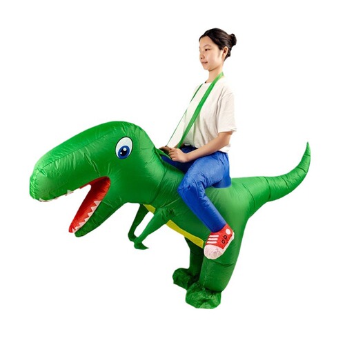 Funny props cartoon mount dinosaur costume costume Halloween children's T-Rex inflatable riding dinosaur costume
