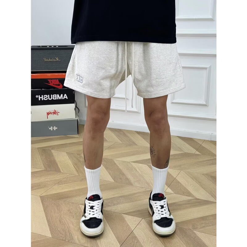 Summer Gray Shorts for Men, American-Style Loose Casual Three-Quarter Length Sports Pants, Cotton Fitness Running Basketball Shorts Trendy Summer Gray Shorts for Men, American-Style Loose Casual Three-Quarter Length Sports Pants, Cotton Fitness Running Basketball Shorts Trendy