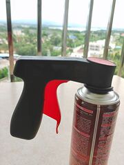 Portable power-assisted spray gun self-painting universal refurbished color-changing handle car spray painting tool spray can spray film nozzle