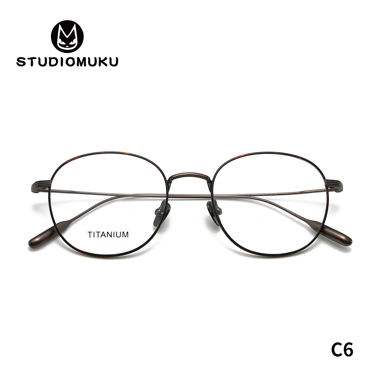 STUDIOMUKU gafas de madera fresca juventud nacional marco de gafas oval temperamento ultraligero marco de gafas versátil