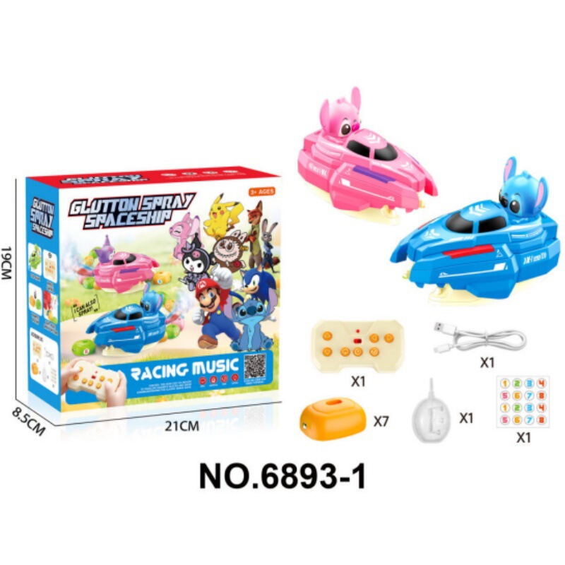 Cross-border Stitch and Kuromi 2.4G remote control snake game, an educational and interactive toy for children, designed for two players to compete and eat each other's snakes