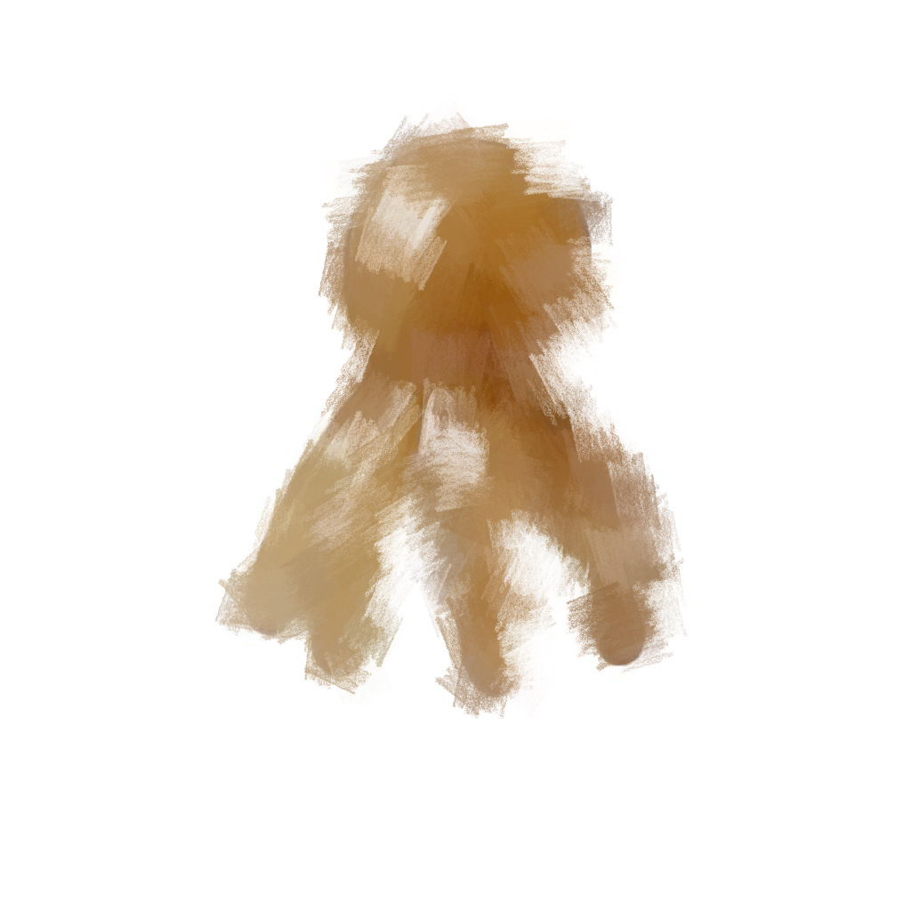 Массажная расческа с изображением коровы и осьминога из смолы