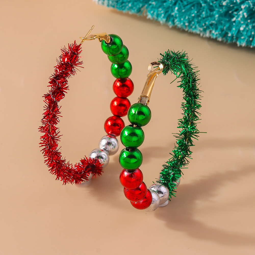 13g Weight Alloy Ear Needle Material Earrings Classification 1 Pair Quantity Holiday, Festival Occasion Plastic Material Christmas Festival Christmas Tree, Santa Claus Pattern Women's Gender Cute, Classic Style Style 1 Pair Christmas Cute Classic Style Christmas Tree Santa Claus Plastic Earrings 29
