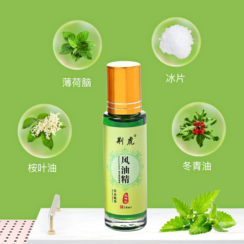 12/18l荊虎牌滾珠風油精清涼油萬金老虎頭提神醒腦薄荷醒腦精油