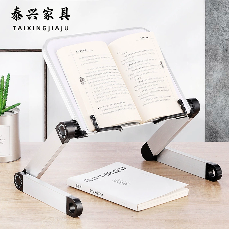 Металлическая книжная полка, ноутбук, планшет трубка