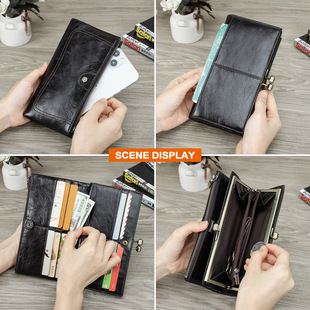 ����ʹ�^��ţƤ�߶��F�^Ůʿ�X��RFID���Iˢ�L����ƤŮ��Ƥ�A