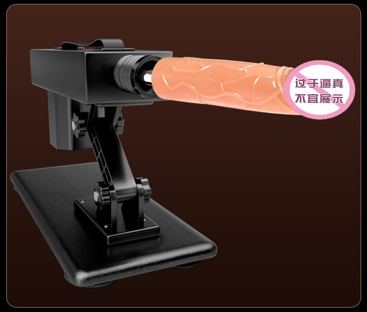 High-Speed Electric Dildo with Suction Base, Soft Flesh-Like Finish, Black ABS — detail image 33