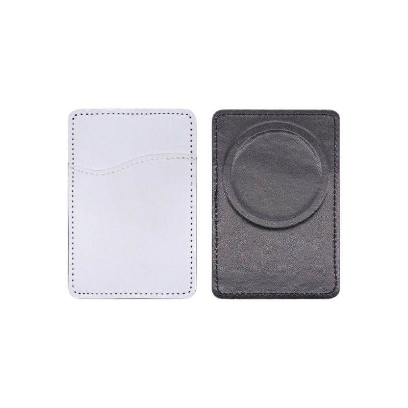 Transferencia térmica en blanco teléfono móvil etiqueta engomada de la tarjeta cubierta cuero PU sublimación transfronteriza caliente Amazon tarjeta etiqueta engomada fuente directa de la fábrica