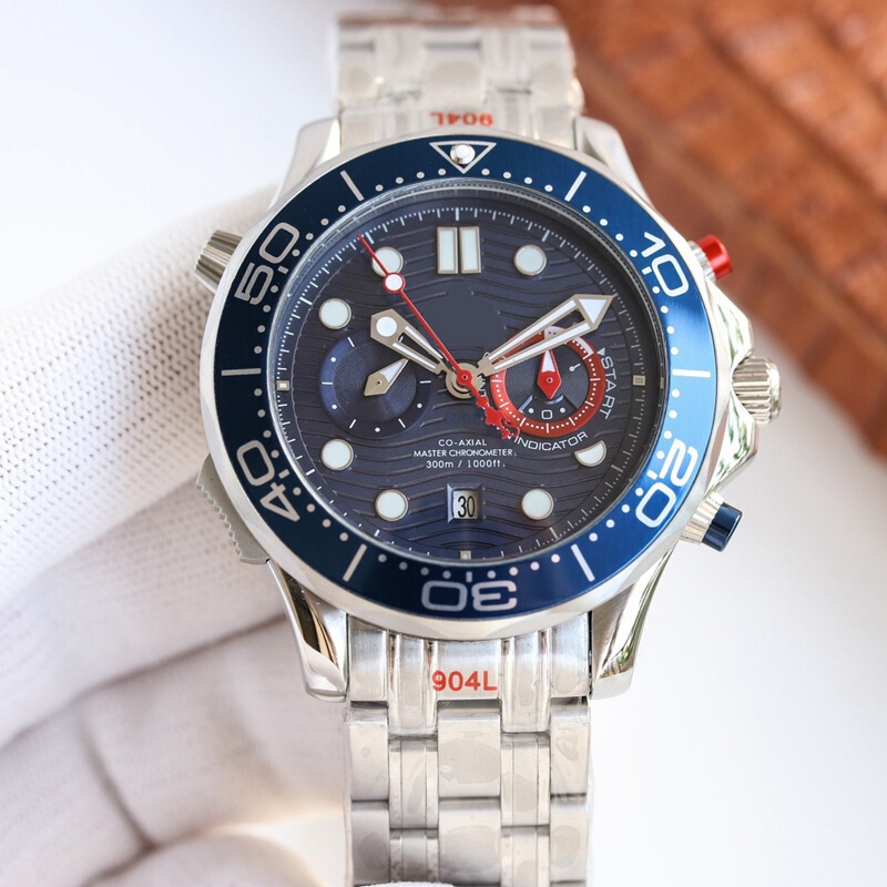 2026 Omega 300 Series Seamaster Multifunctional Fully Automatic Waterproof Mechanical Watch with Rubber Strap and Steel Strap for Sports 2026 Omega 300 Series Seamaster Multifunctional Fully Automatic Waterproof Mechanical Watch with Rubber Strap and Steel Strap for Sports