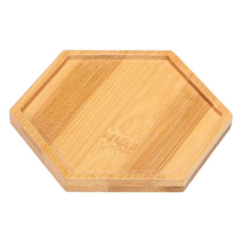 Maceta suculenta, bandeja de bambú, mosaico, base de bambú de bricolaje, embrión, base de respaldo de bambú de forma especial, posavasos, base de bandeja transfronteriza