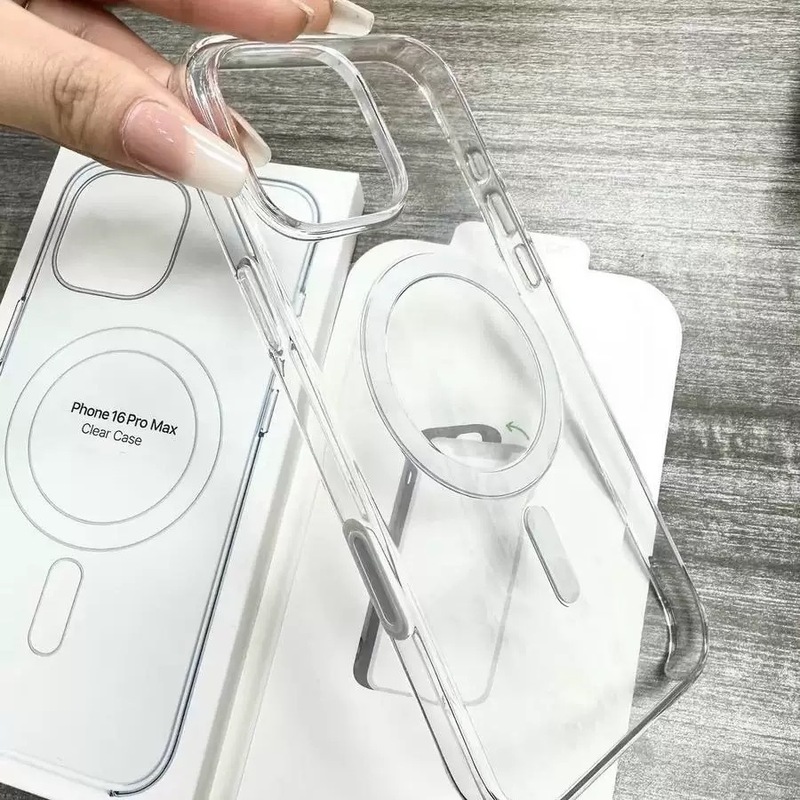 不发黄透明PC适用iPhone16手机壳官方磁吸动画自带AI拍照按键硬套|undefined
