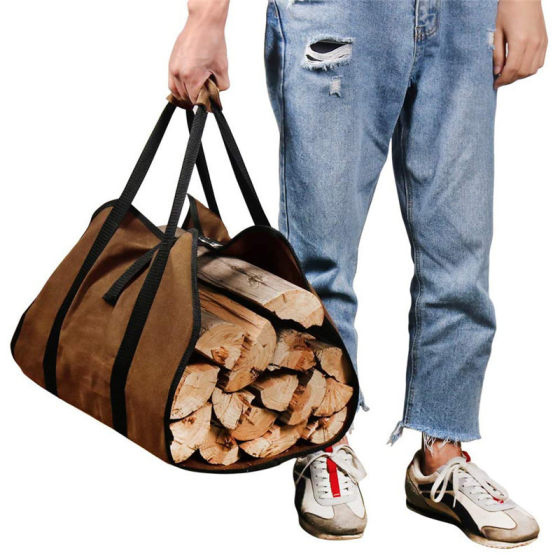 Outdoor Firewood Tote Bag Amazon Hot Selling Portable Durable Logging Bag Multifunctional Firewood Storage Bag