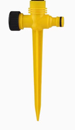 4 puntos 6 puntos de aleación de plástico enchufe de suelo de una sola base en serie boquilla de pulverización de atomización para riego de césped rotativo jardín de riego