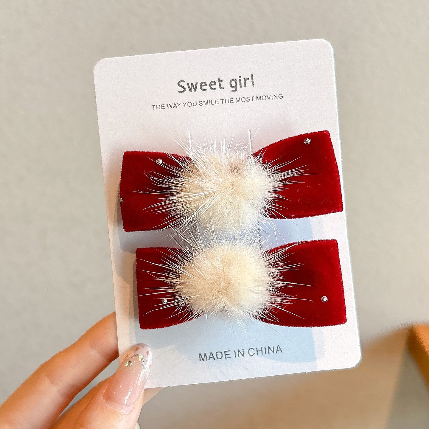 4 # bola de pelo clip de aproximadamente 6,5 cm