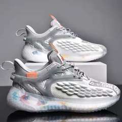 Men's Autumn Breathable Mesh Sneakers 2024 New Running Shoes Coconut Shoes National Trend Sports Men's Fashion Sneakers