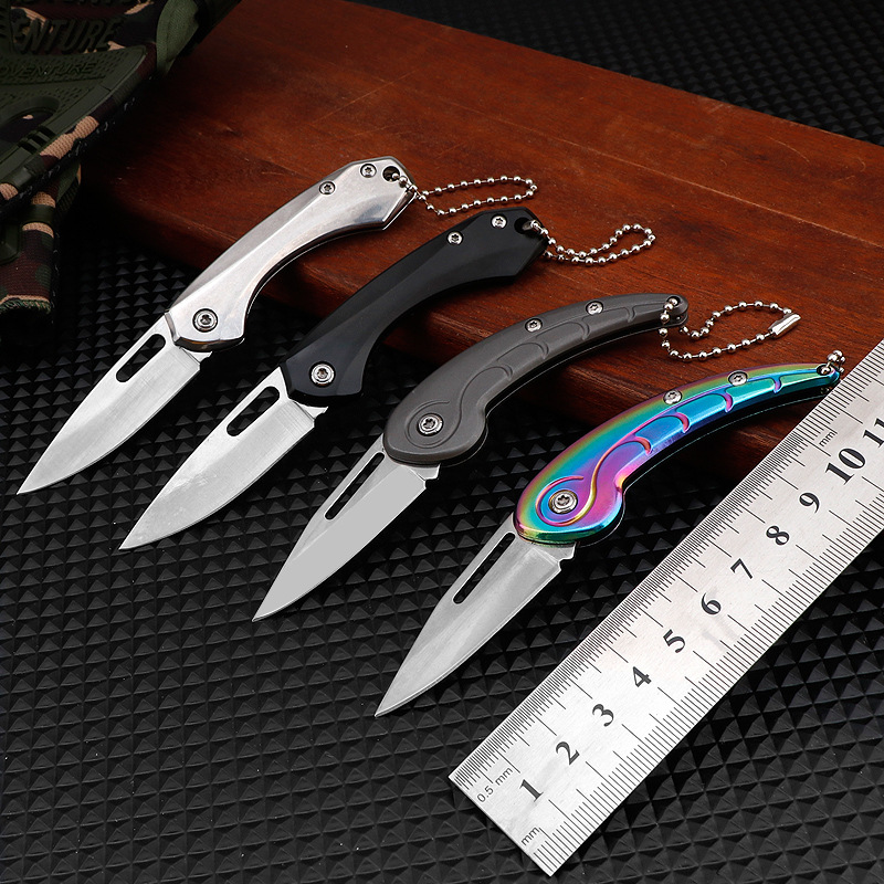 随身携带户外露营折叠刀便捷开快递箱小刀迷你削皮刀家用水果刀