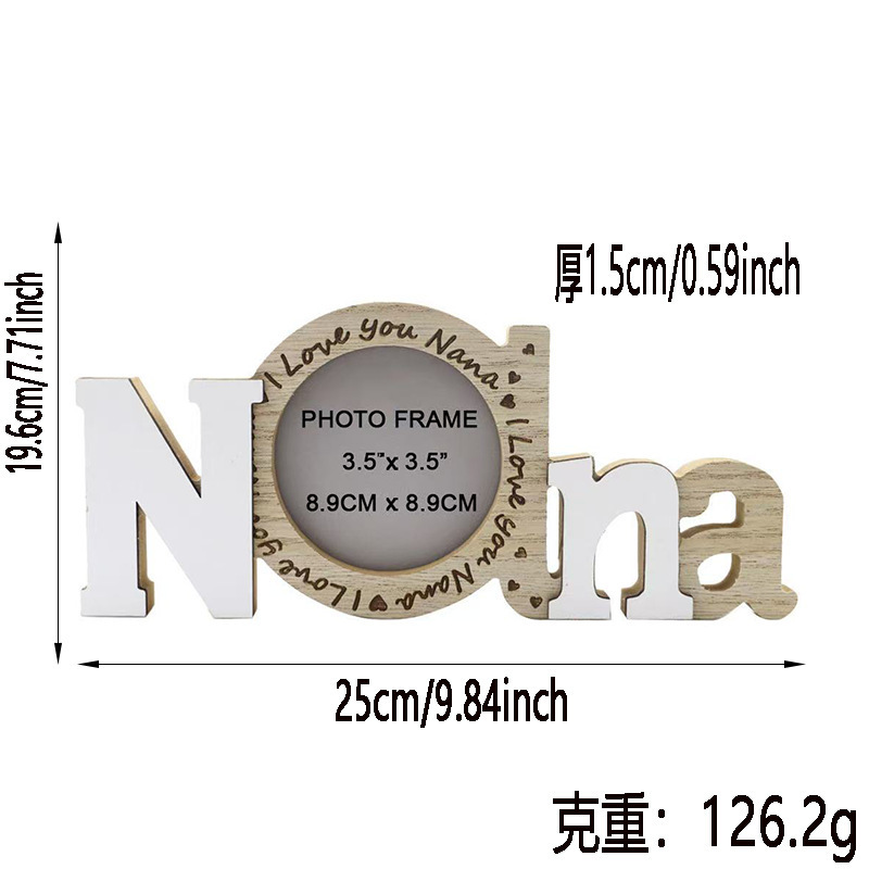 クロスボーダー爆金英語アルファベット愛木造フォトフレーム工芸品結婚式用品創意家庭装飾品置物|undefined