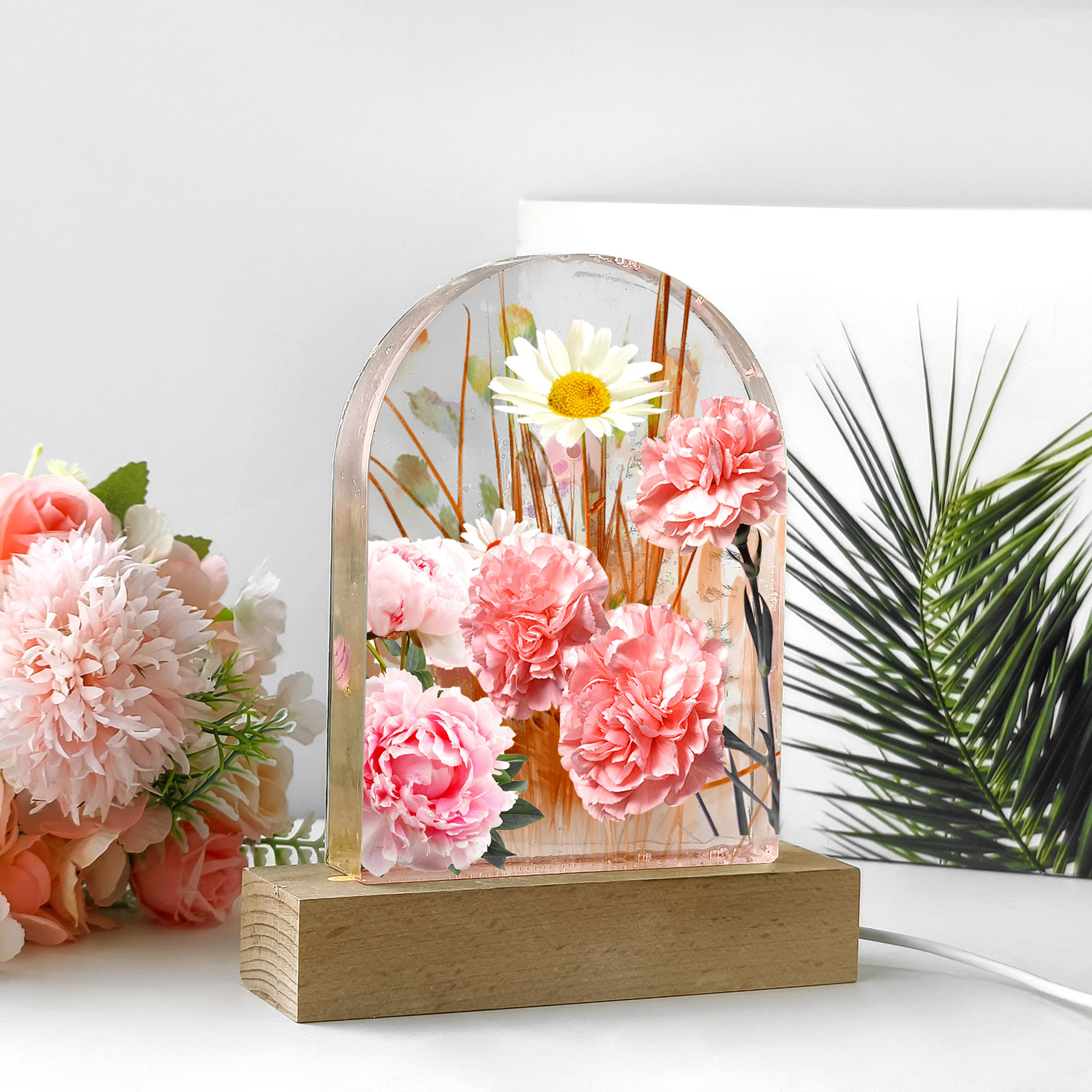 Jiahuimei DIY cristal epoxi resina silicona molde geométrico tridimensional escritorio decoración libro archivo molde al por mayor