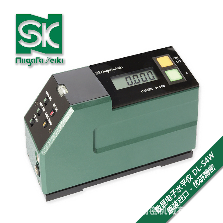 日本SK新泻数显电子水平仪机床用直线度平面度测量DL-S4W