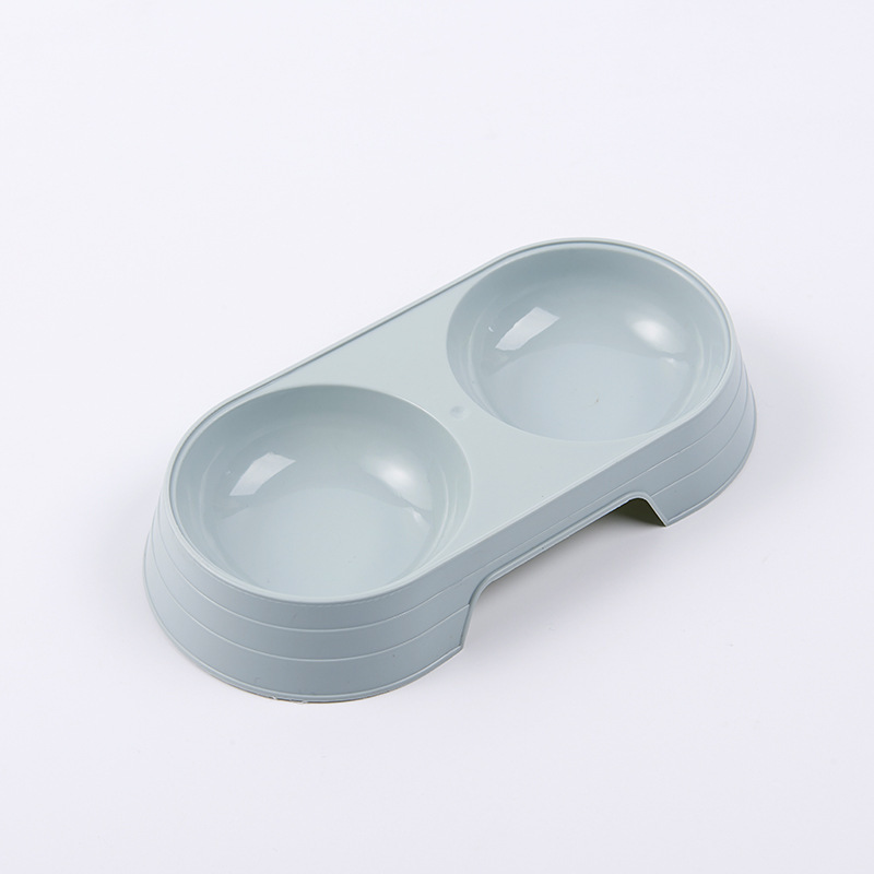 Pet Bowl gato perro tazón de comida fácil limpieza anti-golpe plástico engrosado perro tazón mascota gato tazón en stock al por mayor