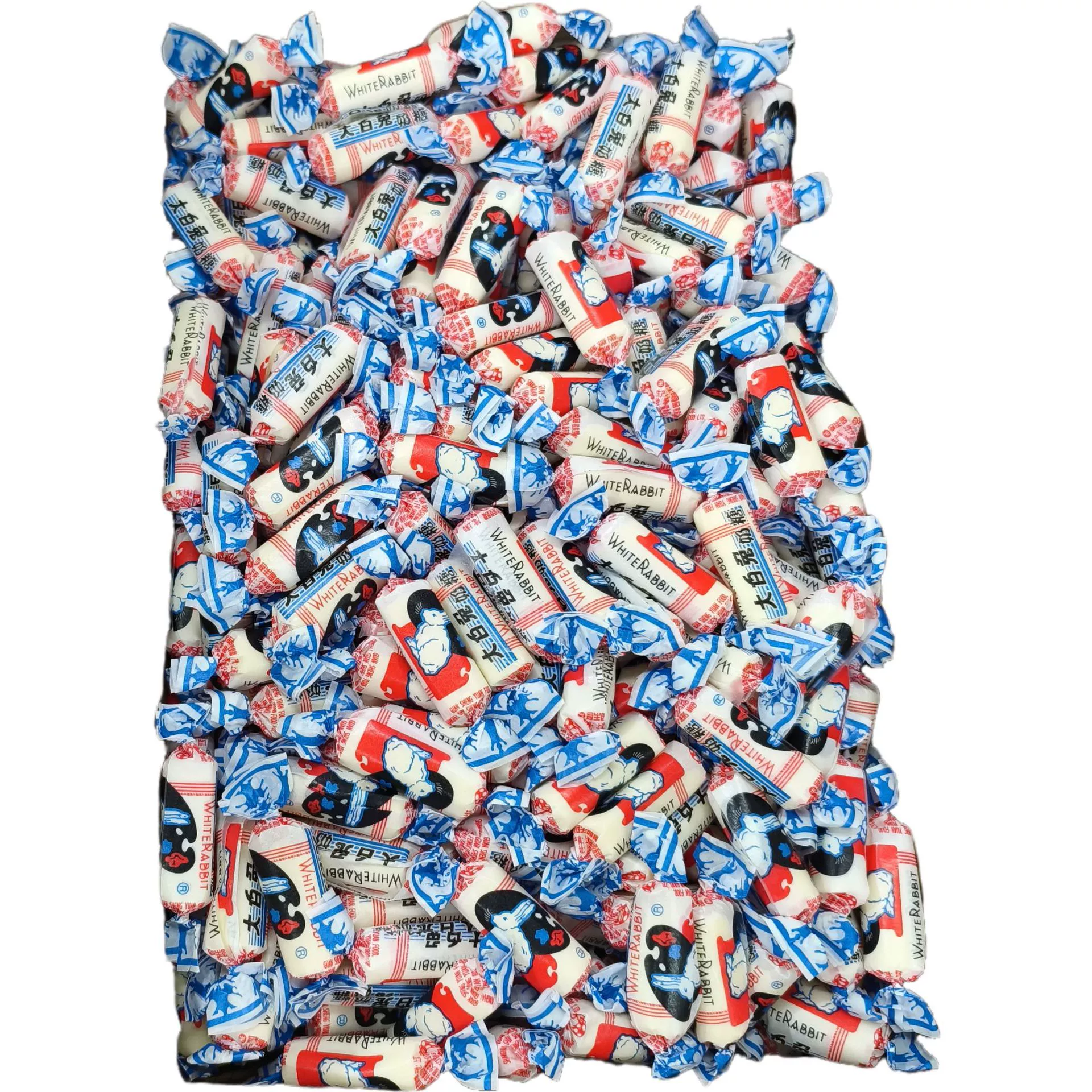 Полная коробка оптовая коробка 1 коробка 2.5kg1 коробка 15 кг большой белый кролик ириски закуски