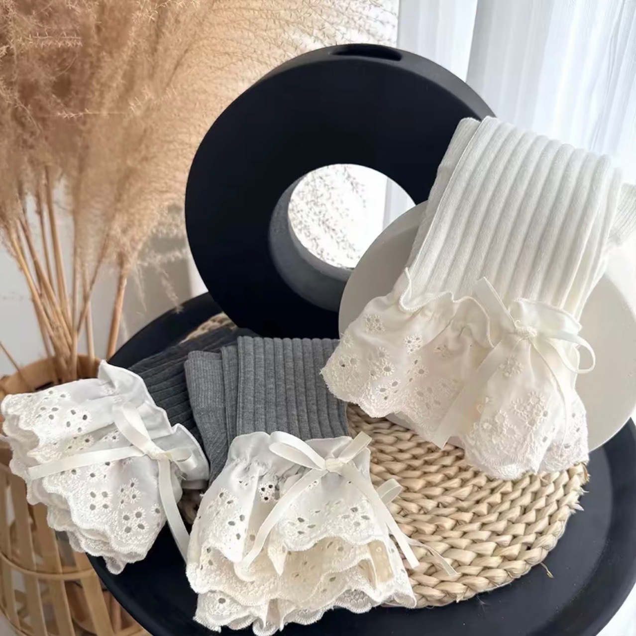 儿童打底裤宝宝秋季女长裤外穿洋气儿童女孩裤子弹力花边春秋薄款