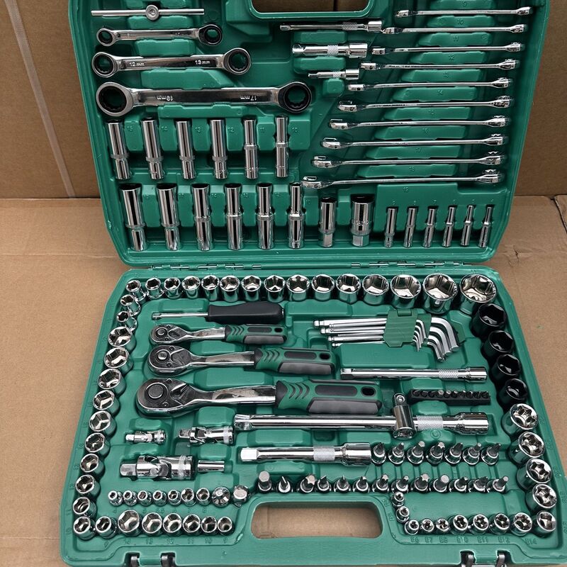 216件修车工具套装汽修维修汽车套筒扳手组套棘轮快速扳手组合|undefined