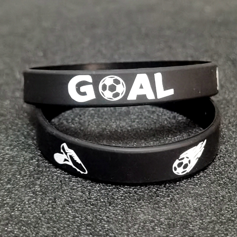 Cute Letter Football Silica Gel Unisex Bangle 1 Piece