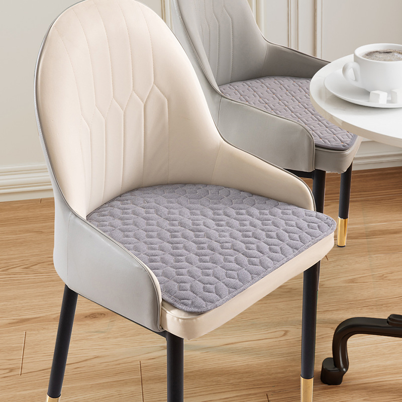 Cojín de lujo ligero cojín de silla de oficina asiento largo en forma de herradura cuatro estaciones cojín universal Silla de comedor cojín taburete cojín a tope antideslizante image 2