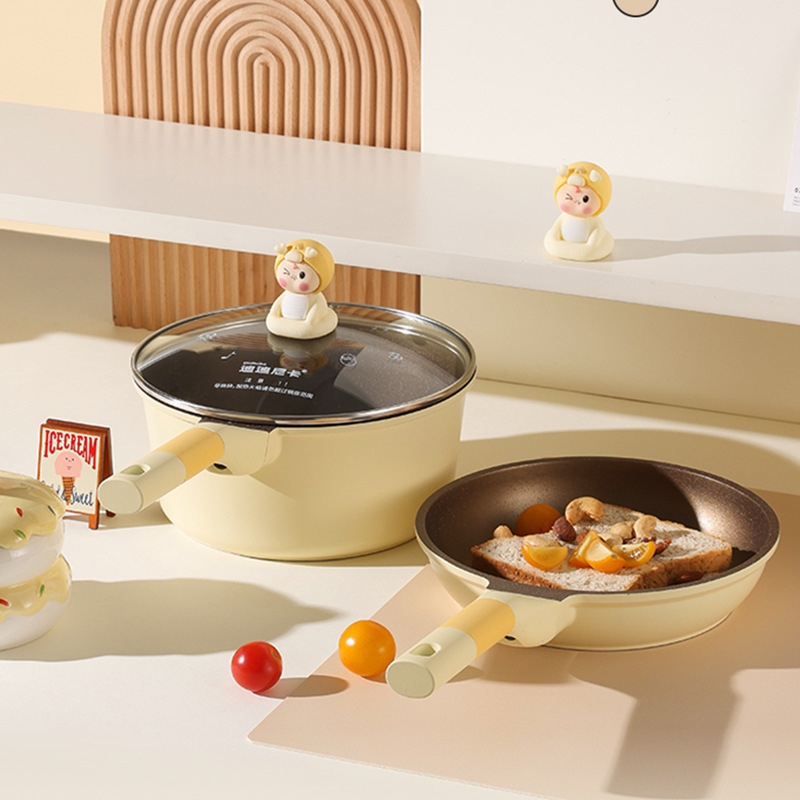 South Korea's Didinika Little Dragon Baby Food Pot Baby Food Pot Small Milk Pot with Titanium Ceramic Non-Stick Pot