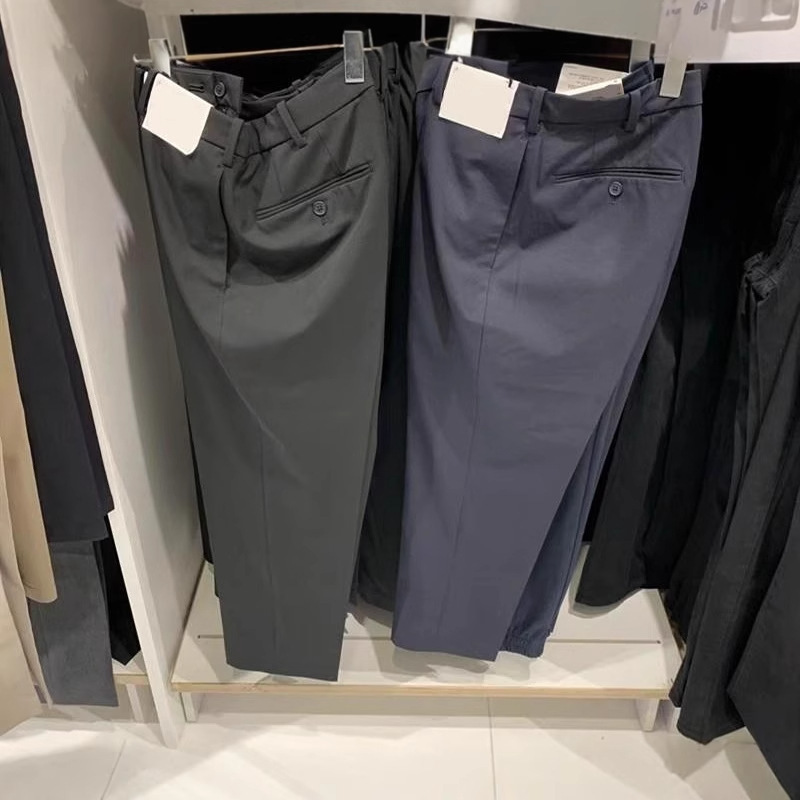 Japanese single spring and autumn men's stretch pants business straight commuter pants casual pants 450275 448662 Japanese single spring and autumn men's stretch pants business straight commuter pants casual pants 450275 448662