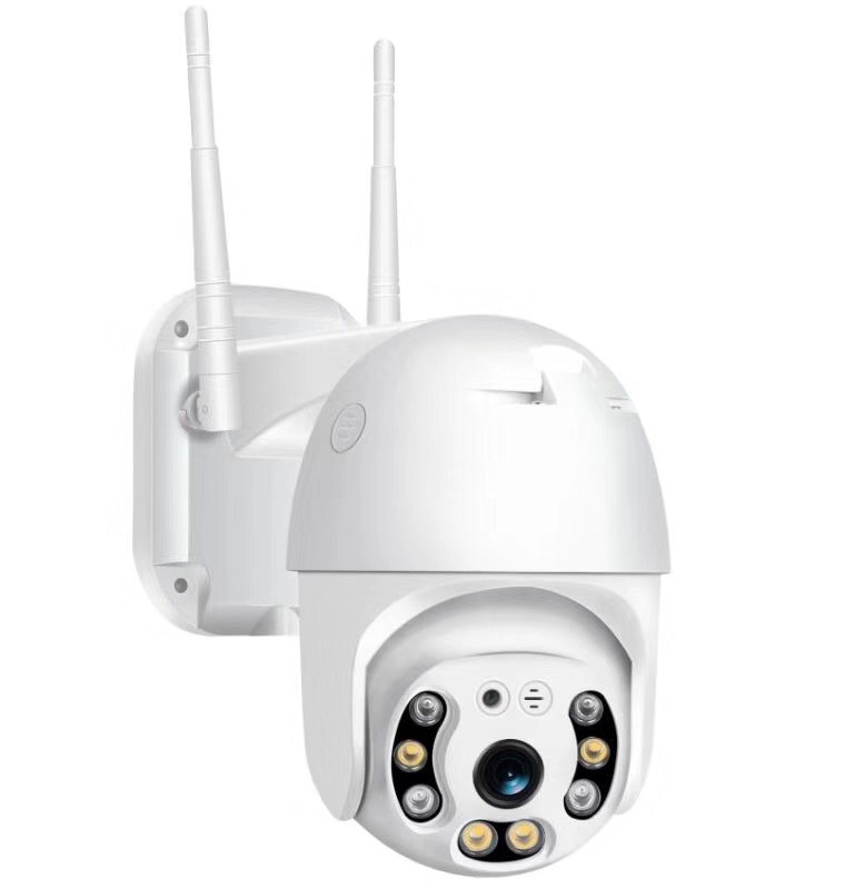 WIFI摄像头8灯 1080p 高速球型 双光彩色夜视Ptz监控无线摄像机