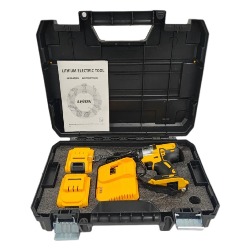 Taladro de mano de 13mm sin escobillas de alta potencia taladro de impacto recargable de litio taladro eléctrico transfronterizo Comercio exterior herramienta eléctrica