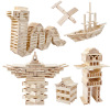 Wooden constructor for kindergarten, toy, wholesale