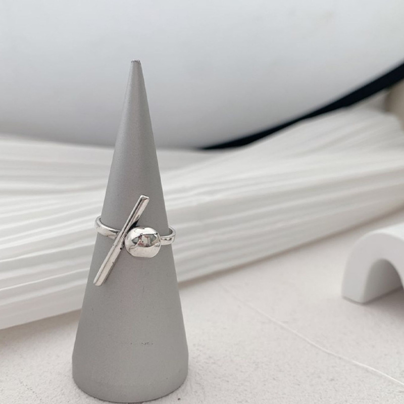 10g Weight Silver Plated Plating Material Rings Classification 1 Piece Quantity Daily Occasion Copper Material Geometric Pattern Women's Gender Simple Style Style Wholesale Simple Style Geometric Copper Silver Plated Rings 8