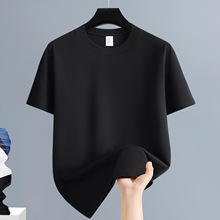 220克重磅美式短袖t恤男纯棉半袖青年宽松夏季新款大码纯色情侣装