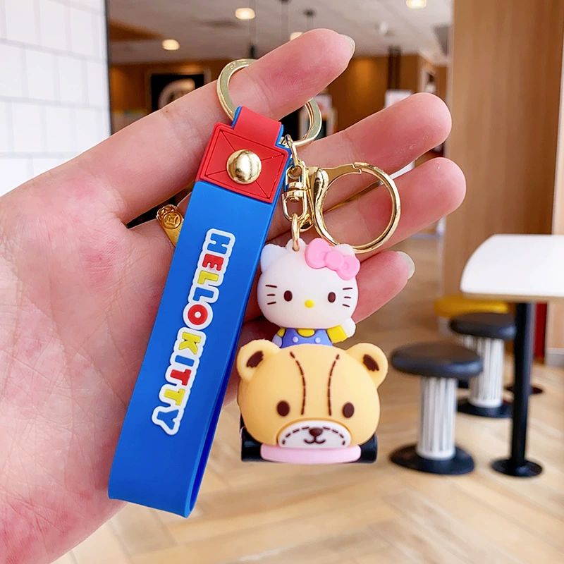 Кулон на брелке (Sanrio) Набор милых силиконовых подвесок — мягкие резиновые талисманчики, подарок на день рождения, различные персонажи