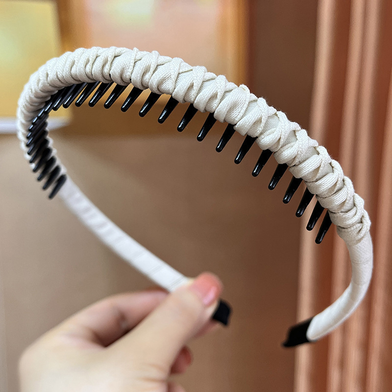 新しいレトロなラインストーンツイストヘッドバンド、ハイエンドでエレガントなヘッドバンド、ヘアピン、女性用インターネットセレブスタイルのつば広ヘアプレス洗顔フープ|undefined