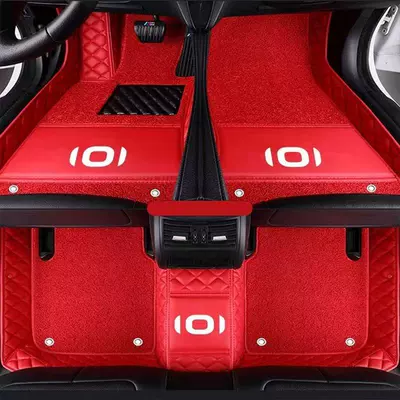 Modelə uyğun ayaqaltı — coverage car floor mats - qiyuan-a05-double-layer-bright-red-bright-red-silk-loop
