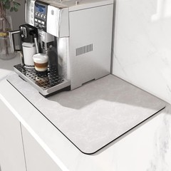 シンプルな純色の新型珪藻泥コーヒーマシンマット断熱厚い水たまり防止キッチンマット家庭用汚れ防止テーブルマット