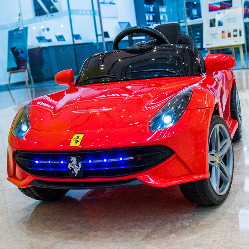 vehículo eléctrico transfronterizo para niños de cuatro ruedas de dos tracciones, coche de juguete de control remoto para hombres y mujeres, sonido Bluetooth