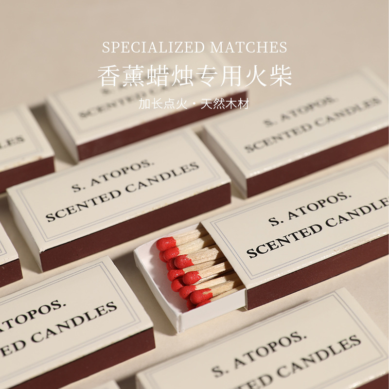 Spot wholesale scented candle Matchbox creative fashion old-fashioned match box cake shop home