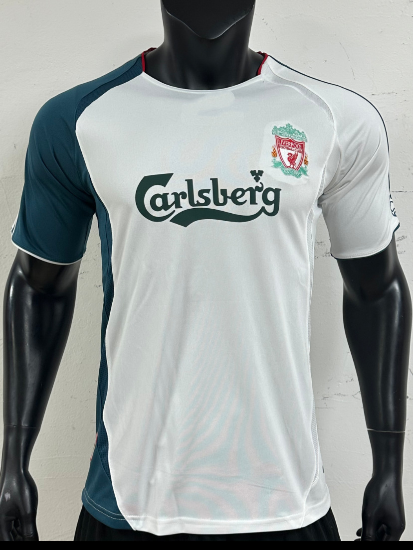 adidas x Liverpool Retro 2008/09 Away Jersey White Green