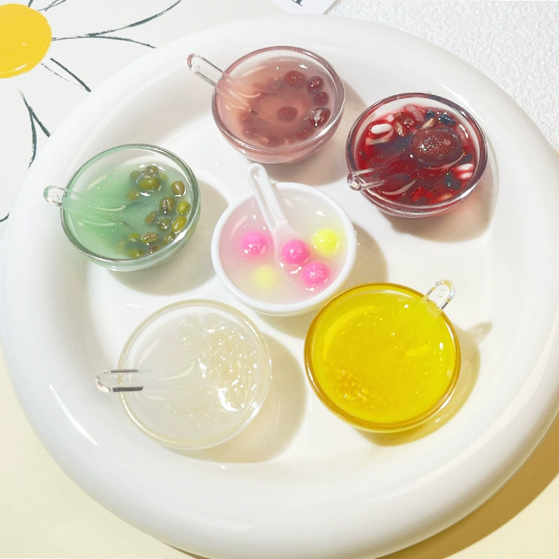 Realistic creative dessert food play, accessory, keychain, DIY