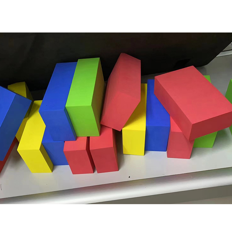 长方形泡沫金刚石打磨手擦片海绵块高密度红黄绿色EVA方块eva泡棉