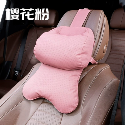 Headrest, Pillow, Seat Lumbar Back Cushion - 2027-dual-core-pillow-sakura-pink-single